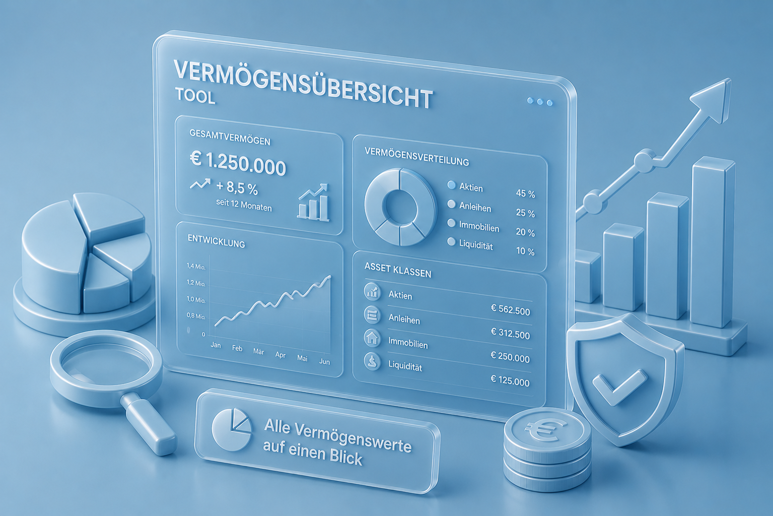 Vermögensübersicht Tool: Alle Finanzen zentral verwalten